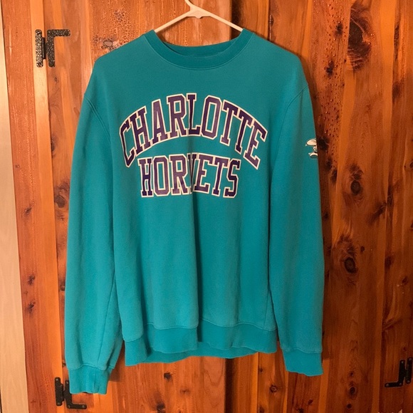 Mitchell N Ness Hornets Crewneck Sweater - Picture 1 of 6